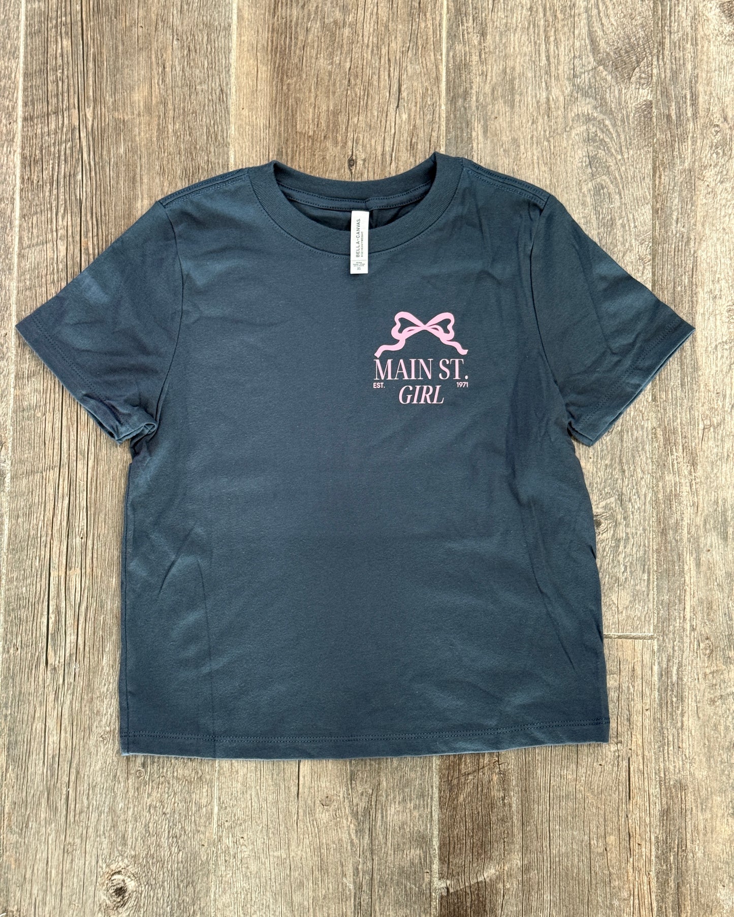 "Main St. Girl" T-Shirt Blue