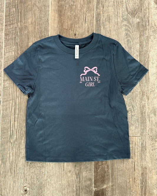 "Main St. Girl" T-Shirt Blue