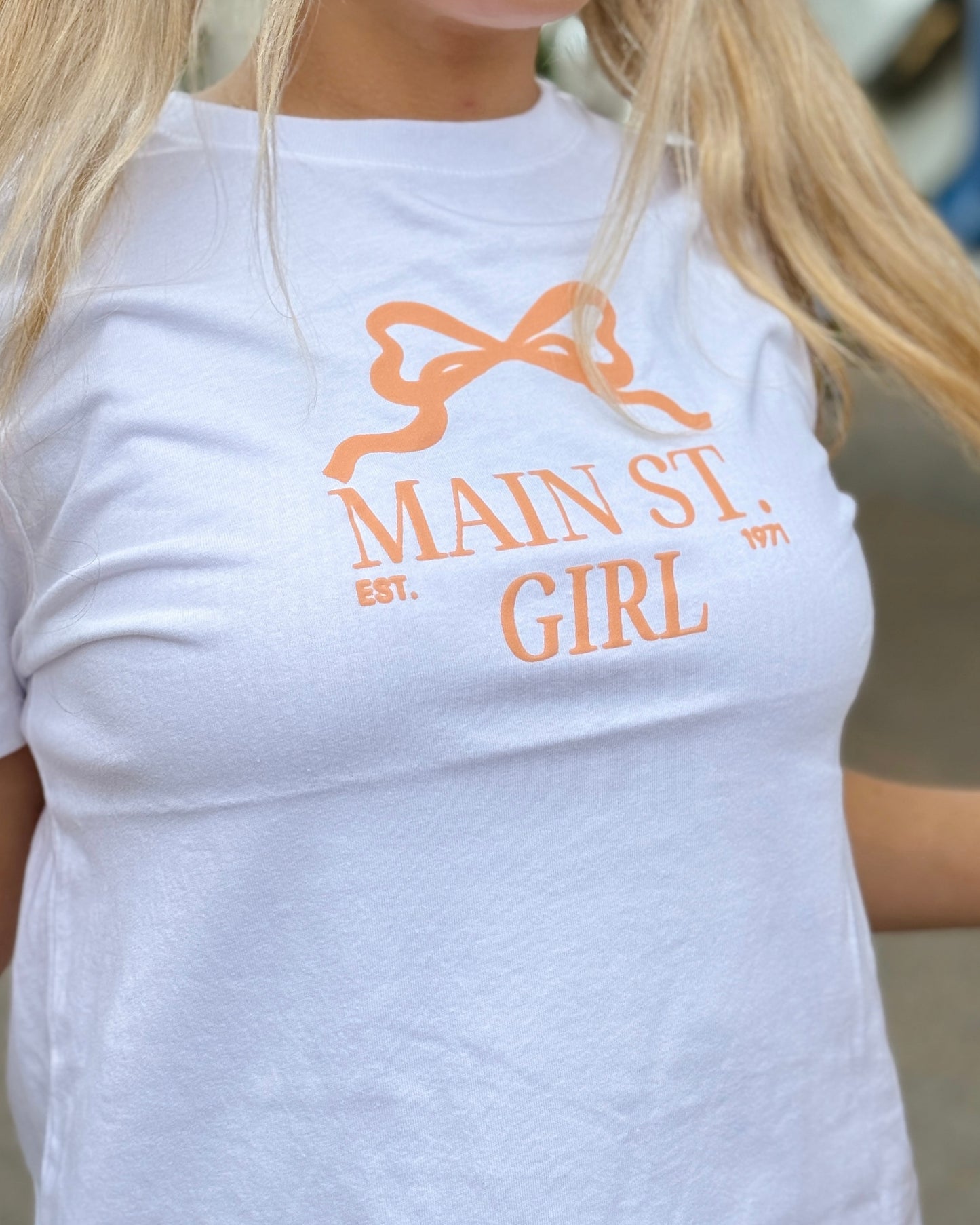 "Main St. Girl" T-Shirt White
